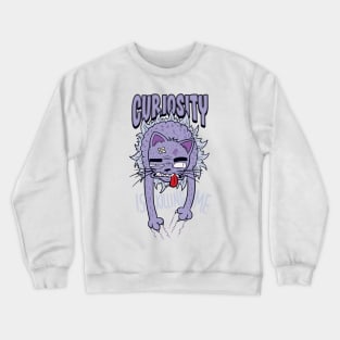 Curious Cat Crewneck Sweatshirt